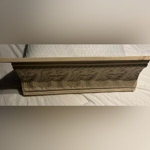 Metal and wood shelf